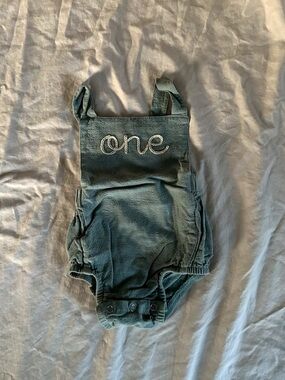 ONE Baby Birthday Handmade Cake Smash Outfit